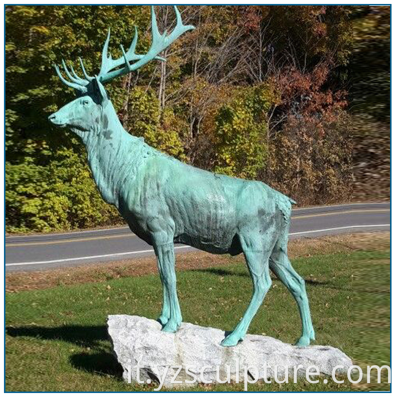 bronze elk sculpture